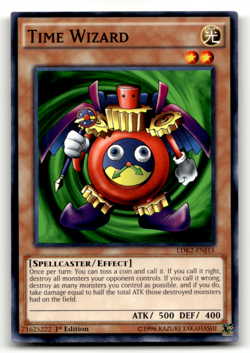Time Wizard LDK2-ENJ15 1st Edition Common Legendary Decks II LP - Image 1