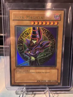 Dark Magician LOB-005 1st EDITION! Lightly Played Yu-Gi-Oh - Image 1
