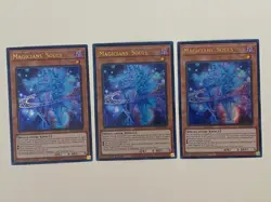 Yugioh Magicians' Souls x 3 - 1st Edition Ultra Rare NM - Free Holo - Image 1