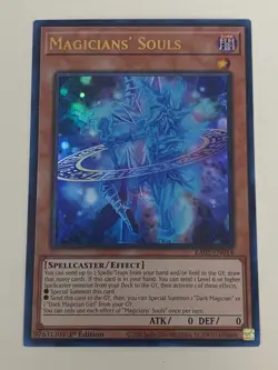 Yugioh Magicians' Souls x 3 - 1st Edition Ultra Rare NM - Free Holo - Image 2