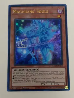 Yugioh Magicians' Souls x 3 - 1st Edition Ultra Rare NM - Free Holo - Image 3