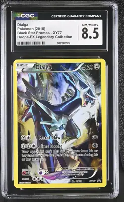 CGC 8.5 Dialga 2015 Black Star Promos XY77 Pokemon Card - Image 1
