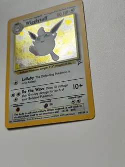 1999-2000 WOTC Pokemon Base Set 2 Wigglytuff 19/130 Holo Card (LP) - Image 3