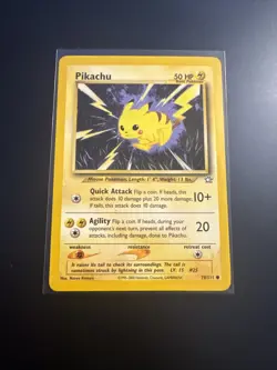 Pikachu 70/111 Neo Genesis Set Rare Vintage Pokemon Card - Image 1