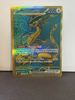 Pokemon Miraidon EX TCG Card 243/091 Paldean Fates NM near mint - Image 1