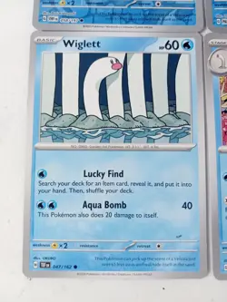 Lot of 4 Pokemon TCG; Reverse Holo/Non Holo Wiglett/Wugtrio Mini Card Set - Image 5