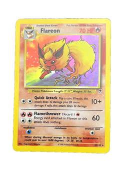 Pokemon TCG Flareon 10/110 Holo Rare Legendary Collection Card NM Limited - Image 1