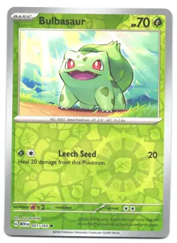 Bulbasaur 001/165 Cosmos Reverse Holo Costco Promo SV 151 Pokemon Card NM/LP - Image 1