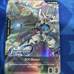EX BASE Aerial G Generation Gundam Card Game EXBP-009 Promo - Image 1