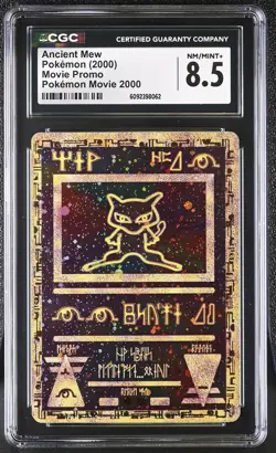 CGC 8.5 Ancient Mew 2000 Movie Promo Reverse Holo Pokemon Card - Image 1
