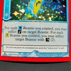 METAZOO UFO FULL Holo Error Card 23/165 Silver star off-center Sparky Slushy - Image 1