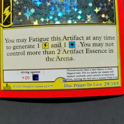 METAZOO UFO FULL Holo Error Card 29/165 Silver star off-center Static Snow Stone - Image 1