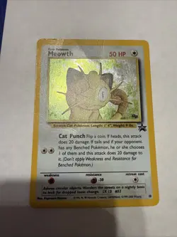 Pokemon TCG Meowth Black Star Promos Holo Card Game Boy - Image 2