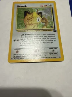 Pokemon TCG Meowth Black Star Promos Holo Card Game Boy - Image 4