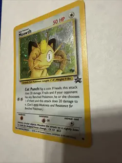 Pokemon TCG Meowth Black Star Promos Holo Card Game Boy - Image 5