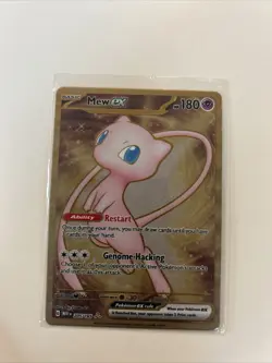 Pokemon Mew EX TCG Scarlet & Violet Hyper Rare Metal Card 205/165 Holo - Image 1