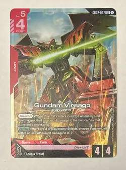 Gundam Virsago (LR) GD02-037 Gundam TCG Card Game - Dual Impact *English - Image 1