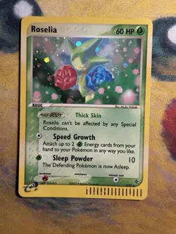 Roselia 9/97 Ex Dragon Holo Rare 2003 E Series Pokemon Card MP SWIRL - Image 2