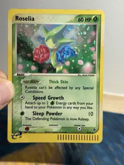 Roselia 9/97 Ex Dragon Holo Rare 2003 E Series Pokemon Card MP SWIRL - Image 3