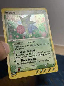 Roselia 9/97 Ex Dragon Holo Rare 2003 E Series Pokemon Card MP SWIRL - Image 4