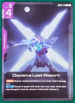 Decisive Last Resort - Dual Impact GD02-111 - Gundam Card Game TCG Card - Image 1