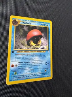 Pokemon Card - Kabuto 1st Edition - 56/75 - Neo Discovery - 2001 - Image 3