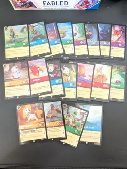 Disney Lorcana Into the Inklands Cold Foil Lot! Common/Uncommon - 19 Total Cards - Image 1