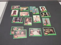 1977 Star Wars Topps Green Trading Cards Lot of 16 - Image 1