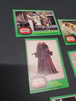 1977 Star Wars Topps Green Trading Cards Lot of 16 - Image 2