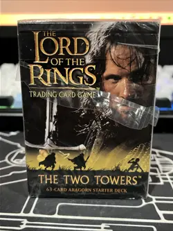 DAMAGED SEAL -Lord of the Ring Trading Card -The Two Towers-Aragorn Starter Deck - Image 1