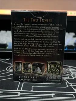 DAMAGED SEAL -Lord of the Ring Trading Card -The Two Towers-Aragorn Starter Deck - Image 2