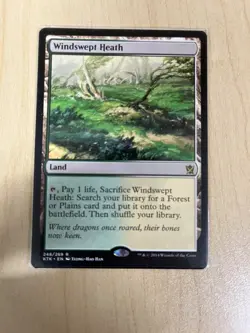 1 x Windswept Heath - Foil - Khans of Tarkir - Light Play - MTG - Image 1