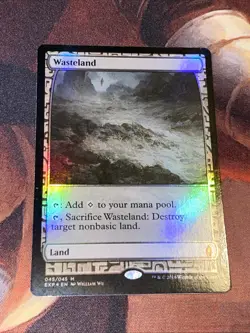 Wasteland X1 Mtg Battle For Zendikar Expeditions Nm Foil Full Art - Image 1