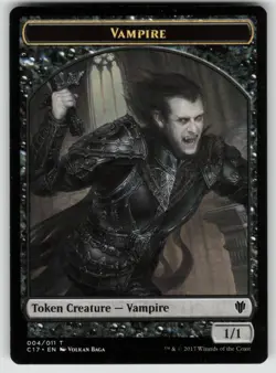 MTG Eldrazi Spawn // Vampire Double-Sided Token T Commander 2017 11 // 4 LP - Image 2