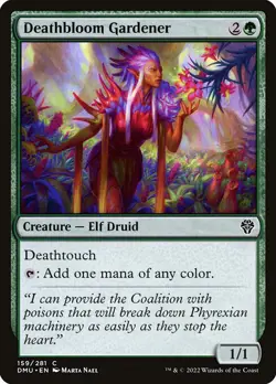 1x Deathbloom Gardener - Foil NM Eng MTG - Dominaria United - Image 1