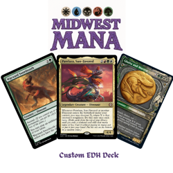 Pantlaza, Sun Favored *Custom Commander Deck* EDH MTG Naya Dinosaur Ramp - Image 1
