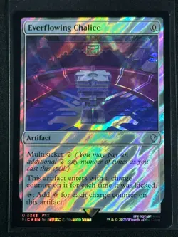 Magic MTG Final Fantasy Collector's Commander Surge Foil Everflowing Chalice FFX - Image 1