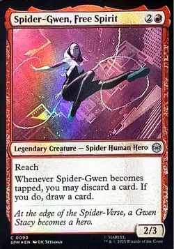 Spider-Gwen, Free Spirit Foil C Marvel's Spider-Man 90 NM - Image 1