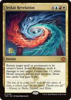 1x Jeskai Revelation - Foil - Prerelease Promo NM-Mint, English Prerelease Promo - Image 1