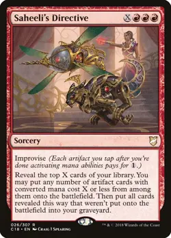 Saheeli's Directive: MtG Magic the Gathering Commander 2018 Rare - Image 1