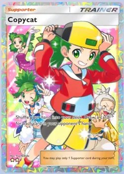 Pokemon TCG Pocket Copycat [ENG] supporter FULL ART card (TRADE) - Image 1