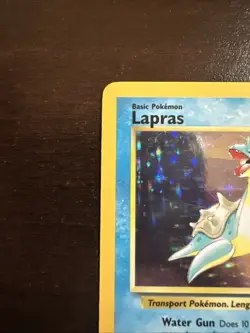 Lapras 10/62 Holo Rare LP Pokemon TCG Fossil WOTC LP - Image 2