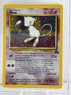 2000 POKEMON PROMO BLACK STAR POKEMON LEAGUE #9 MEW-HOLO CGC 8.0 NM/MINT - Image 2