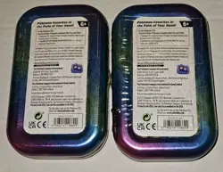 Pokemon Scarlet & Violet Prismatic Evolutions Mini Tin x2 - Vaporeon + Esperon - Image 2