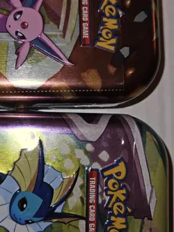 Pokemon Scarlet & Violet Prismatic Evolutions Mini Tin x2 - Vaporeon + Esperon - Image 5