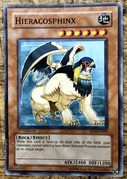 YuGiOh Hieracosphinx - SD7-EN009 - 1st Edition 1996 - Image 1
