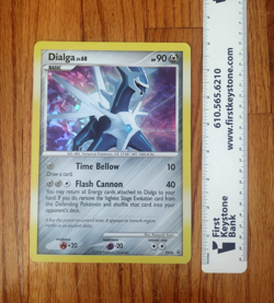 Oversized Holo Pokemon Cards Dialga DP26 Palkia DP27 2008 Black Star Promo - Image 2
