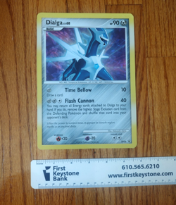 Oversized Holo Pokemon Cards Dialga DP26 Palkia DP27 2008 Black Star Promo - Image 3