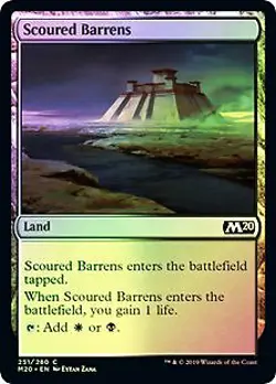 Scoured Barrens FOIL Core Set 2020 / M20 NM Land Common MAGIC MTG CARD ABUGames - Image 1