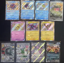 2024 Pokemon TCG Paldean Fates Baby Shiny Collection Lot of 11 Cards NM-Mint - Image 1